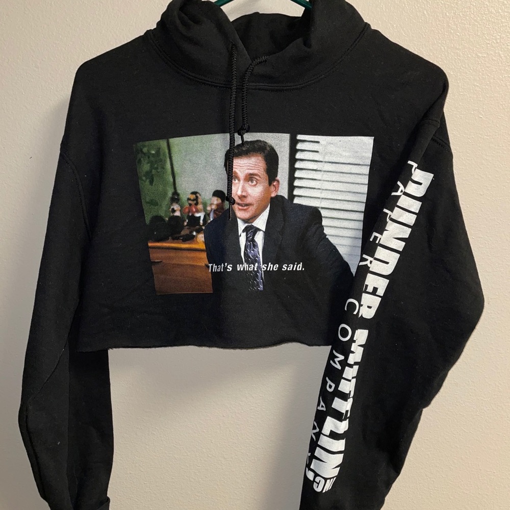 Michael Scott Cropped Hoodie